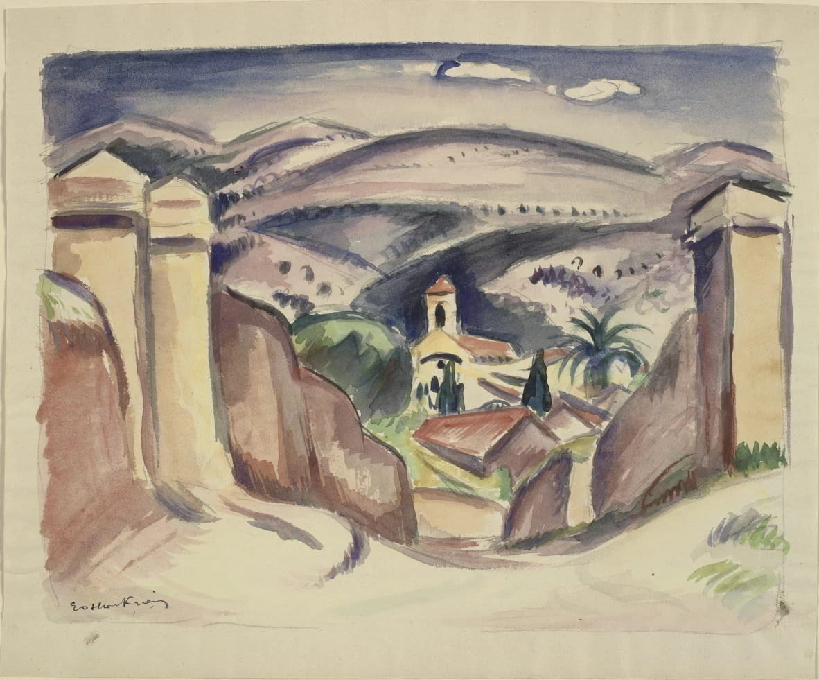 L'ingresso di Cassis, chiamato anche campanile della chiesa di Cassis - Statens Museum for Kunst